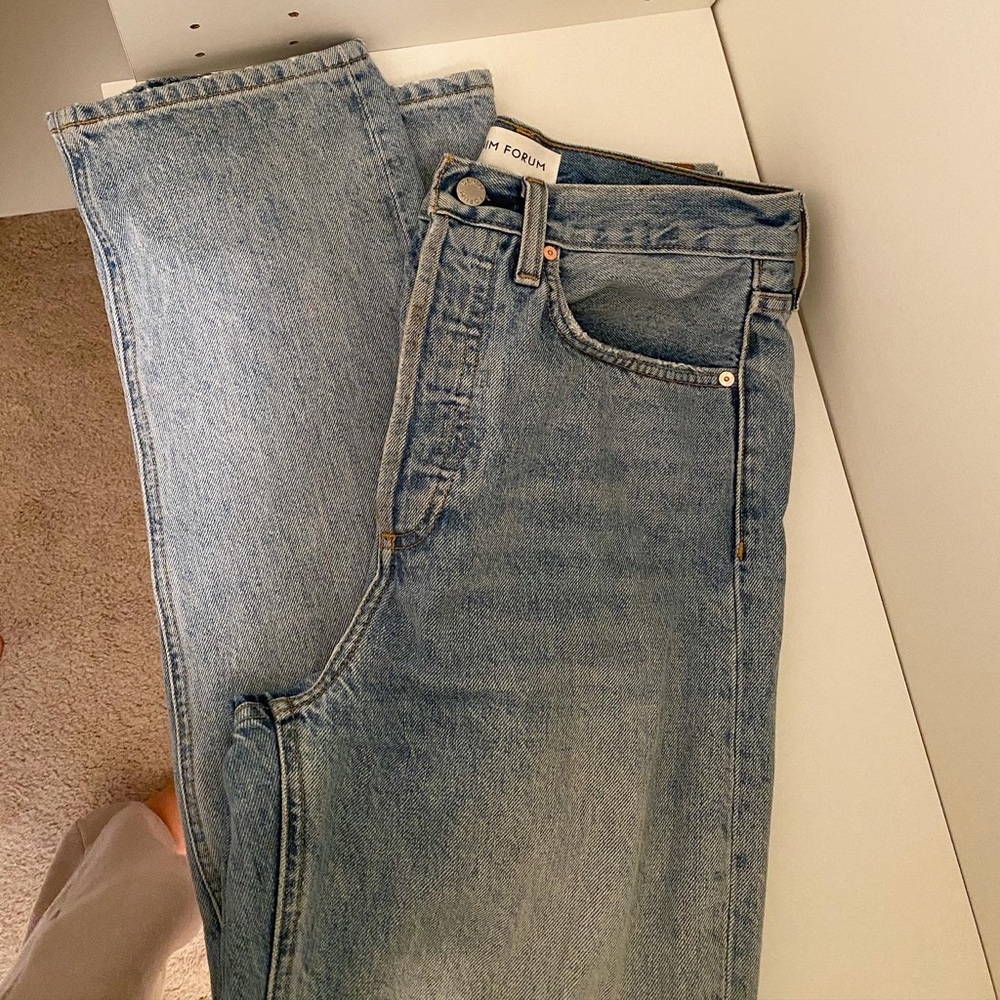 Aritzia denim forum high rise loose jeans